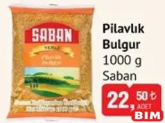 SABAN PİLAVLIK BULGUR 1000 G